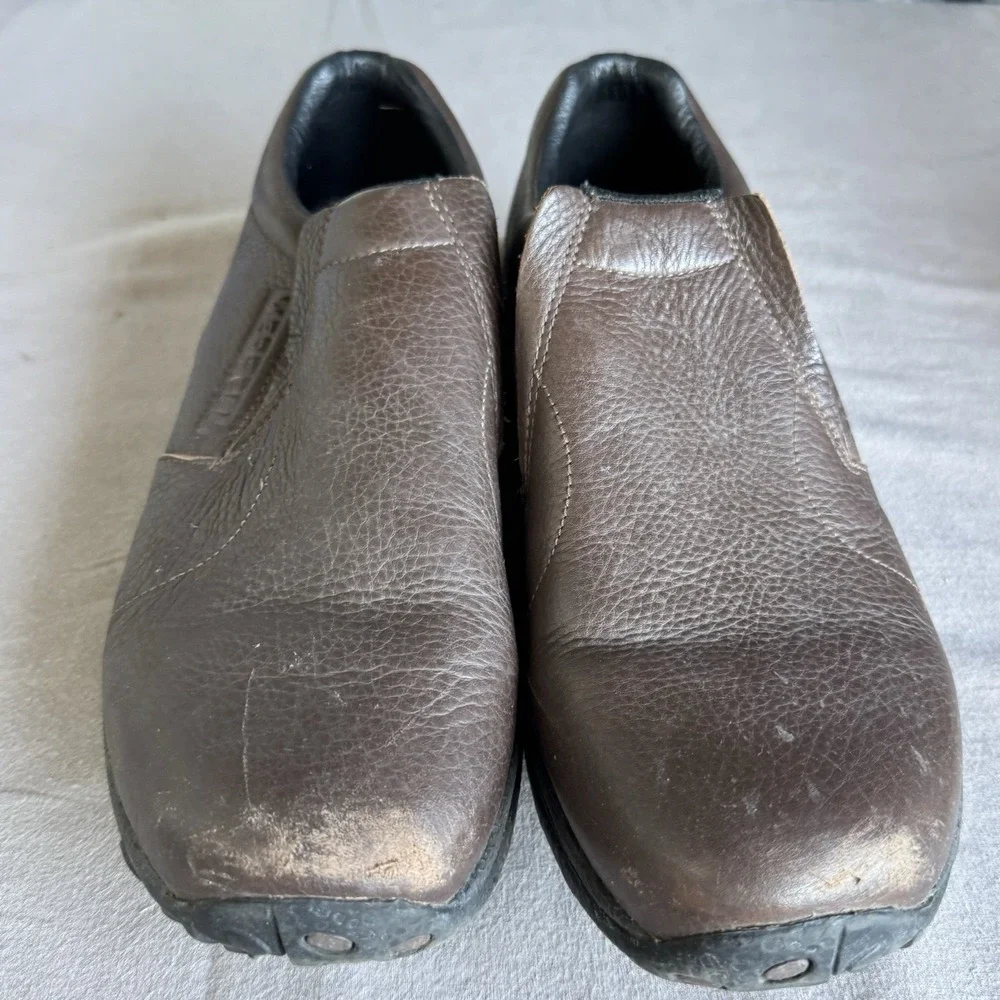 Size 12 - Merrell Jungle Moc Leather Mahogany‎ Brown Shoes Loafers J63883 Men's